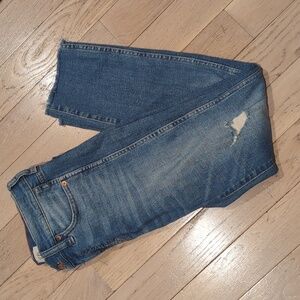 J. Crew Distressed 9" Vintage Straight Jean - Size 26